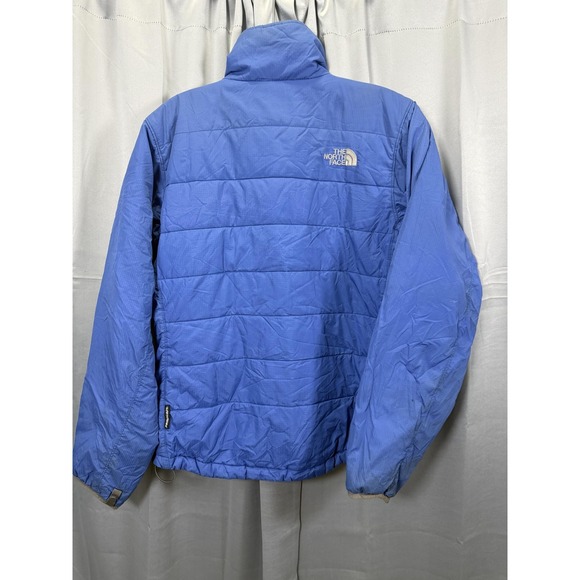 The North Face Jacket Womens Small Blue Insulated Ripstop Full Zip Packable - Picture 7 of 7